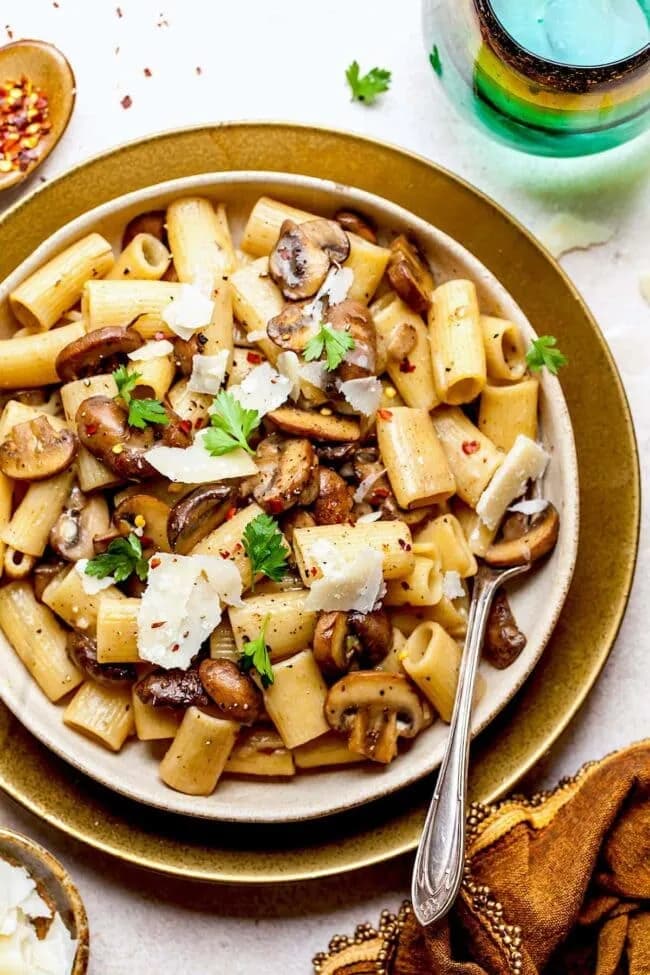 Brown Butter Mushroom Pasta