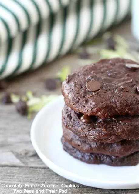 Chocolate Fudge Zucchini Cookies