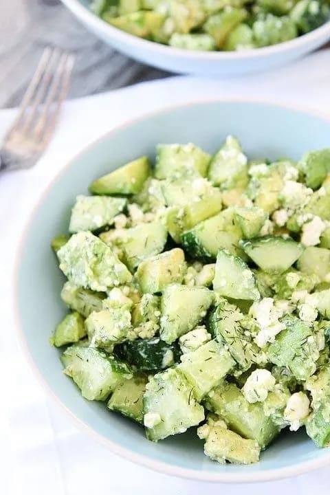 Cucumber, Avocado, and Feta Salad