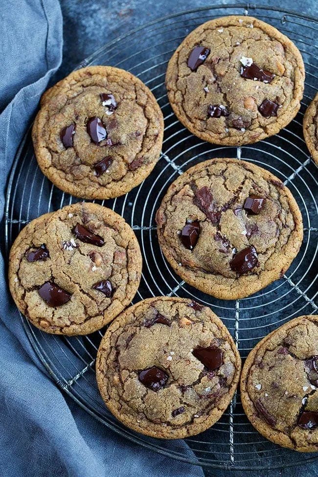 Espresso Toffee Chocolate Chip Cookies
