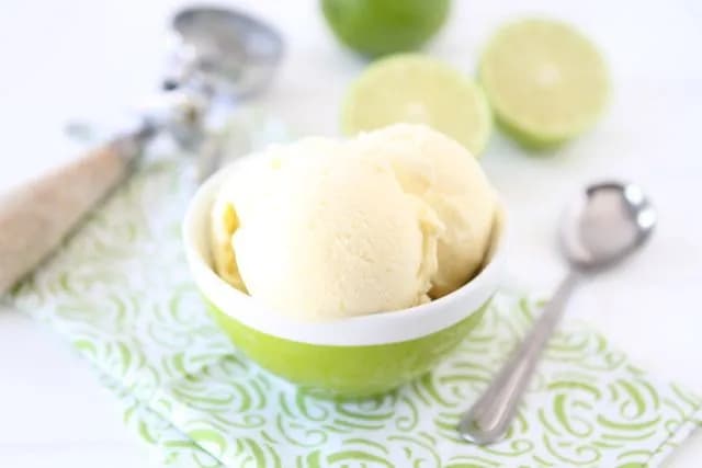Lime and Coconut Ice Cream