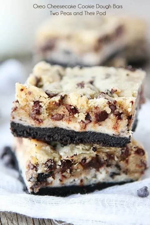 Oreo Cheesecake Cookie Dough Bars