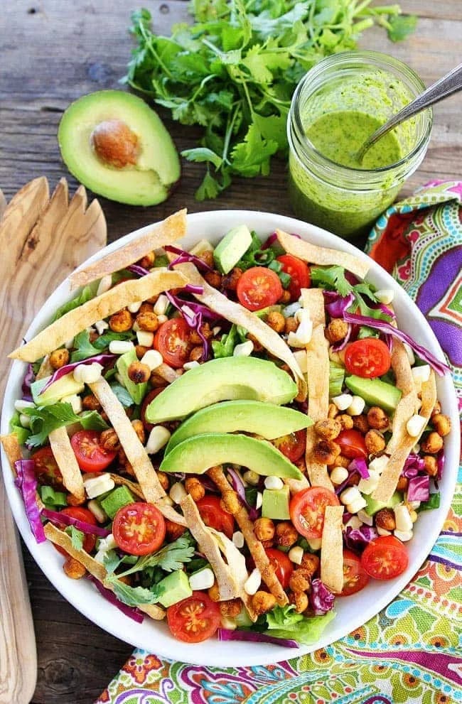 Roasted Chickpea Taco Salad