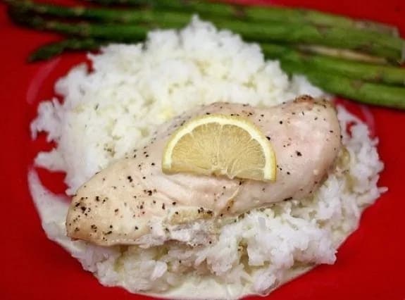 Creamy Lemon Chicken and Rice
