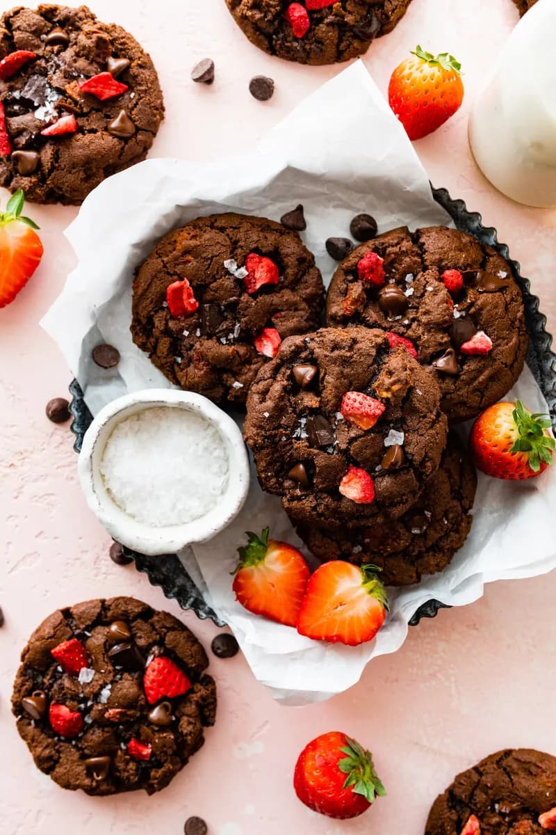 Strawberry Chocolate Cookies