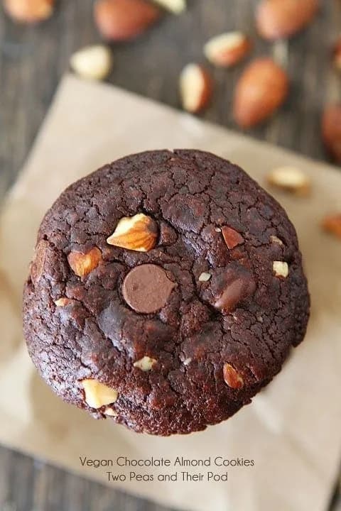 Vegan Chocolate Almond Cookies
