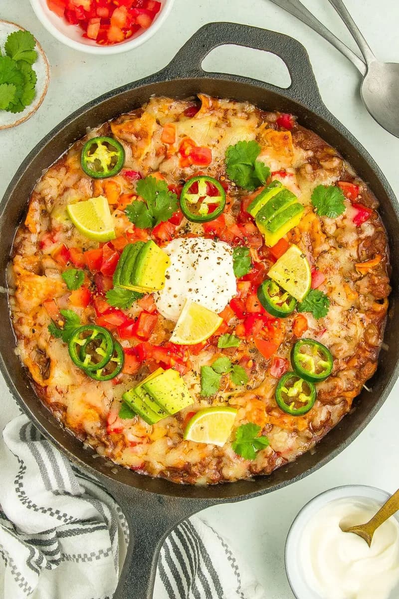 Beef Enchilada Skillet