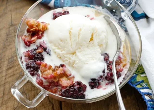 Blackberry Coconut Crisp