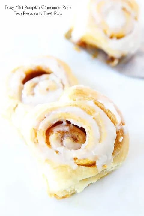 Mini Pumpkin Cinnamon Rolls