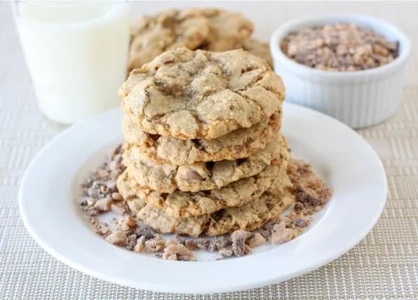 Toasted Coconut, Toffee, & Chocolate Chip Cookies