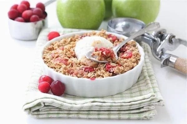 Gluten-Free Apple Cranberry Crisp