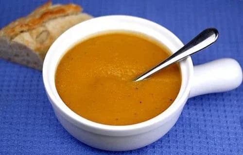 Roasted Butternut Squash and Sweet Potato Soup