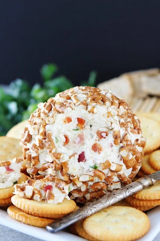Bacon Cheddar Pretzel Cheese Ball