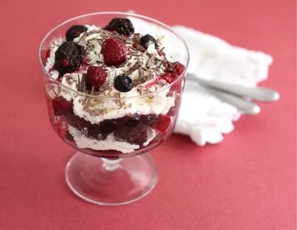 Berry Brownie Trifle