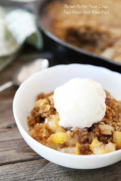 Brown Butter Pear Crisp
