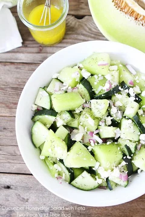 Cucumber Honeydew Salad with Feta