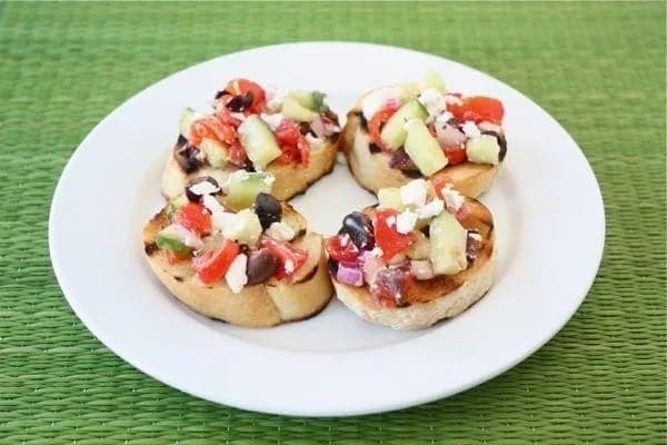 Greek Salad Bruschetta