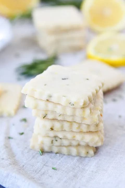 Lemon Rosemary Shortbread