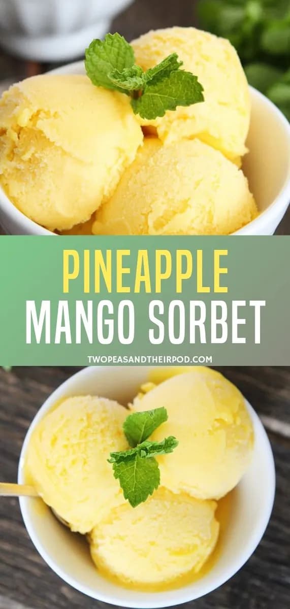 Pineapple Mango Sorbet