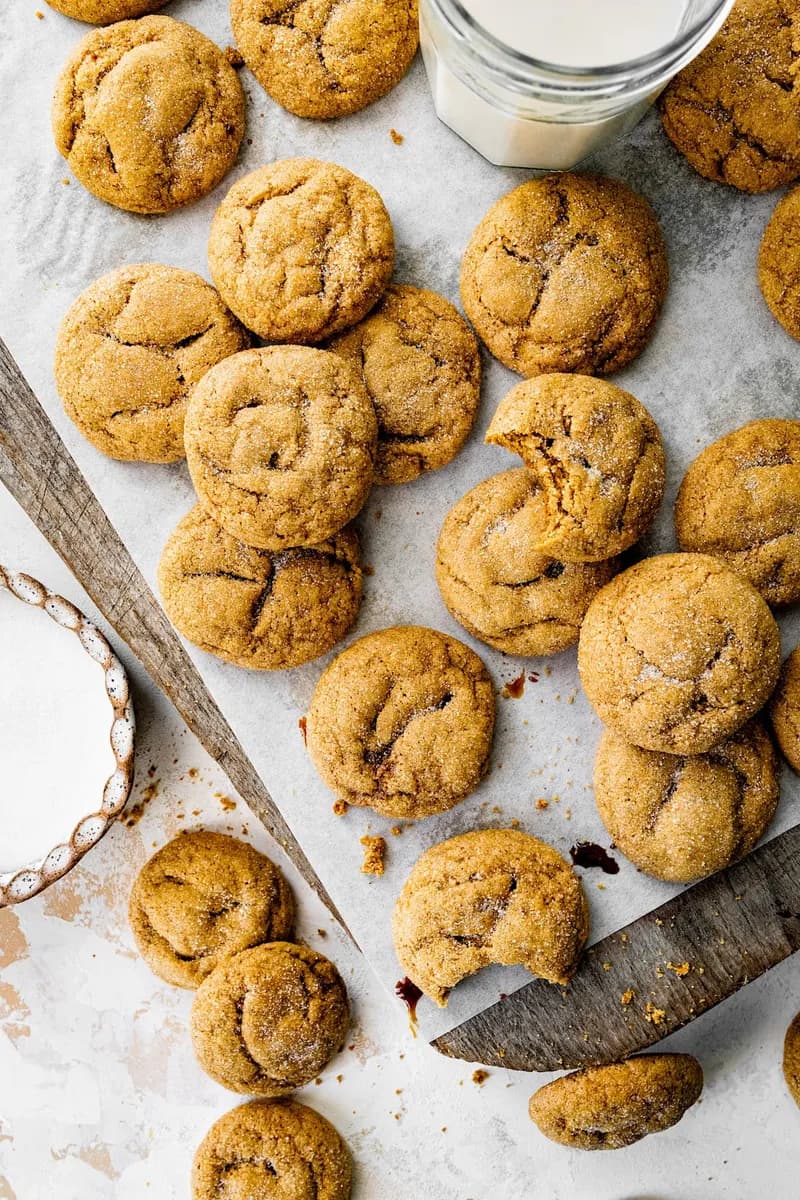 Pumpkin Gingersnap Cookies