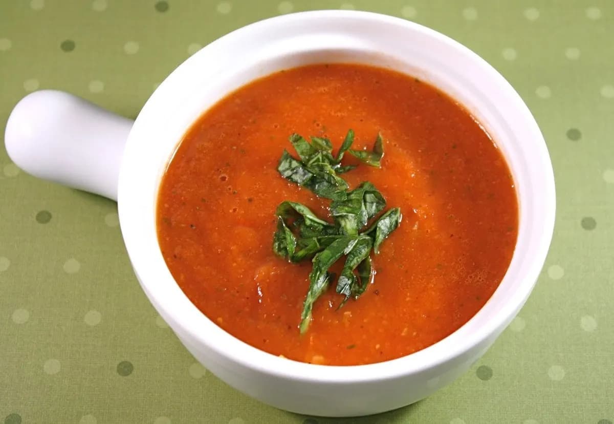 Slow Roasted Tomato and Roasted Red Pepper Soup