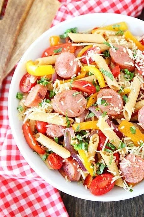Spicy Sausage and Pepper Pasta