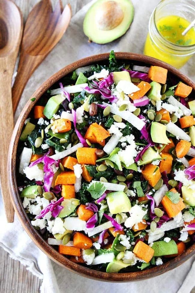 Sweet Potato and Black Bean Kale Salad