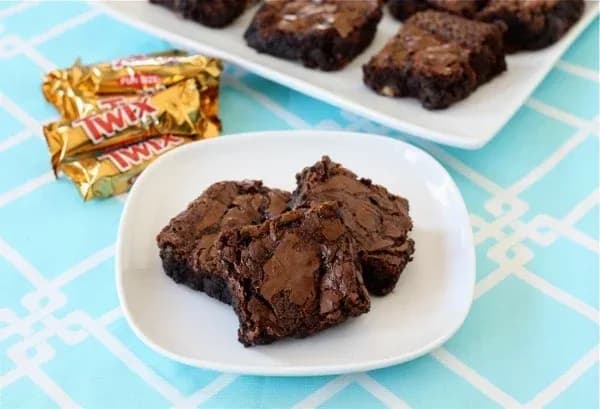 Twix Caramel Brownies