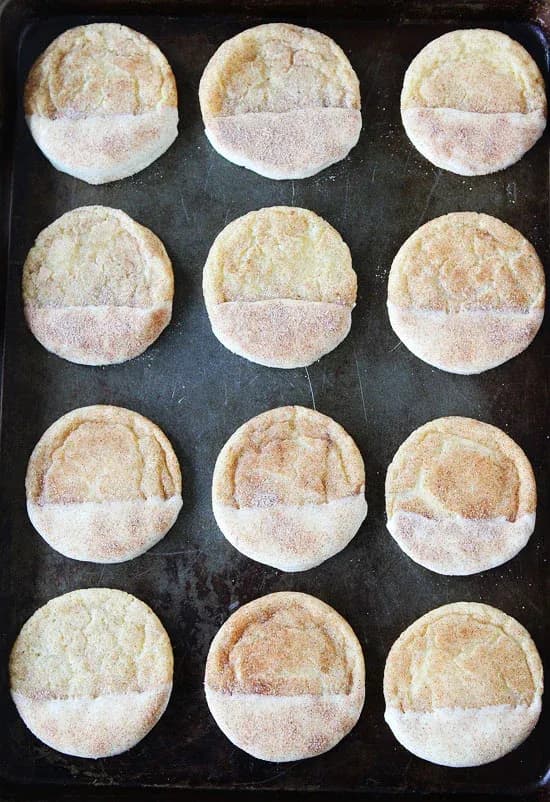 White Chocolate Dipped Snickerdoodles